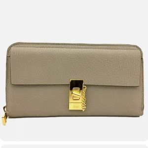 Chloe Drew Leather Long Bifold Wallet purse